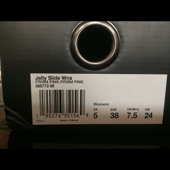 Puma FENTY Rihanna Pink Jelly Slides New In Box - Picture 5 of 6